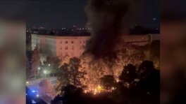 Pożar przed Sejmem